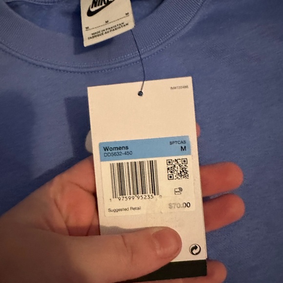 Nike Blue Crew Neck Sweater, NWT & oversized! - Picture 3 of 3